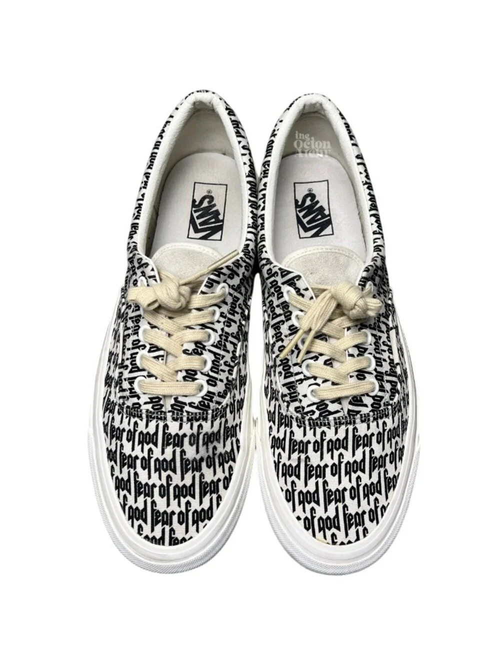 Size 11 Fear of God x Vans Era 95 Reissue 'Marshmallow' VN0A2XRYML6 Pre-Owned